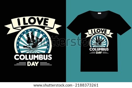 Columbus day t shirt design
