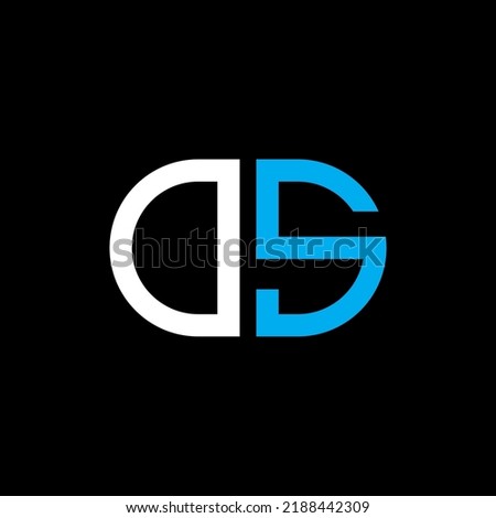 DS letter logo creative design with vector graphic