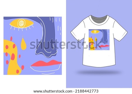 abstract  fashion   trendy stylish t shirt graphic design vector illustration

