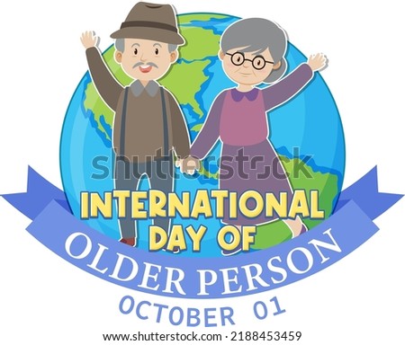 International Day for Older Persons Poster illustration