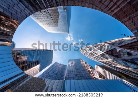 La Defense, the business district in Paris, France Royalty-Free Stock Photo #2188505219