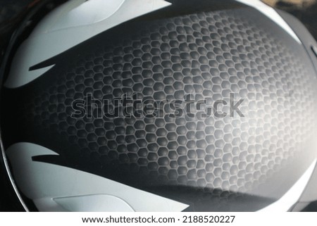 Black and white helmet color pattern