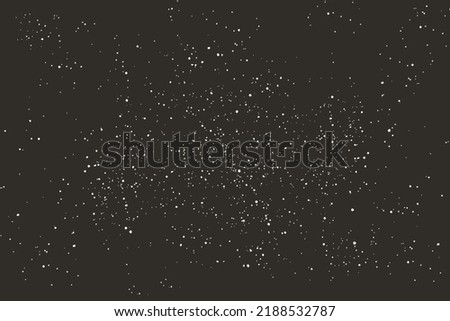 Night Starry Sky Seamless Patterns. Star Space Vector Backgrounds. Collection Abstract Black Textures with White Dots.