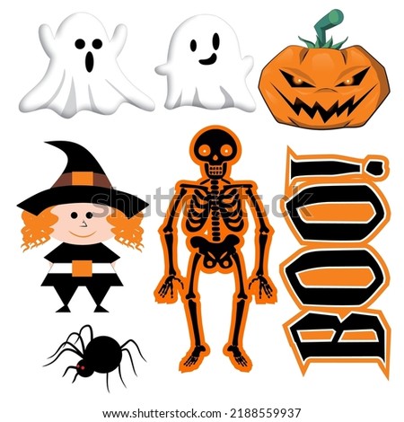 Digital art Halloween cartoon style
