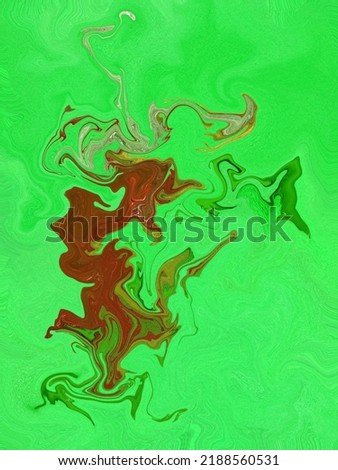 Abstract background art illustration with a mix of green and a little red.