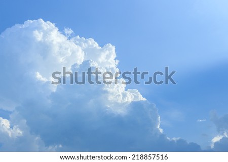 Clouds & blue sky background.