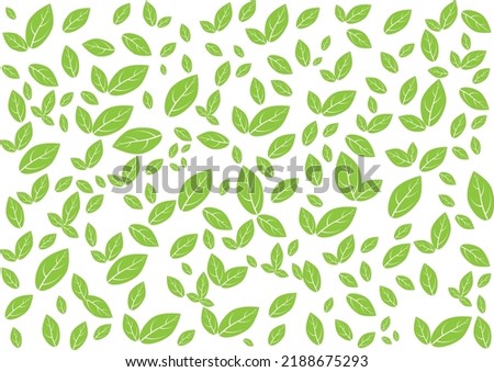 Leaves Pattern. Endless Background.Vector illustration of leaves seamless pattern. Floral organic background. Hand drawn leaf texture. Summer background for print, wallpaper, fabric.Illustration