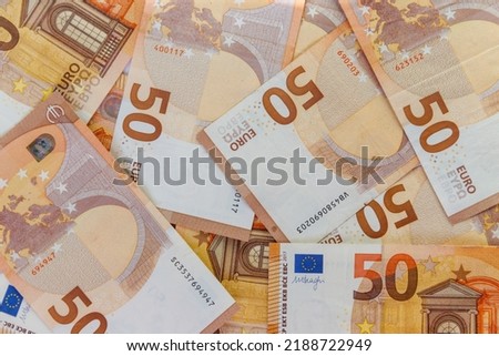 Background of the fifty euro banknotes