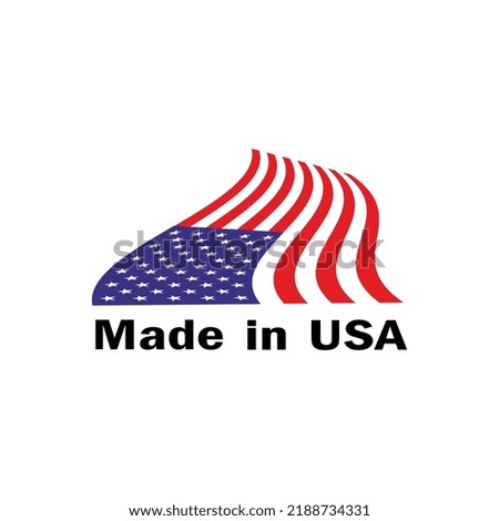 made in USA logo  vector