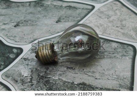 lamp or bulb for lighting in the dark