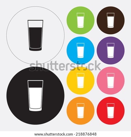 Glass of water icon - Vector