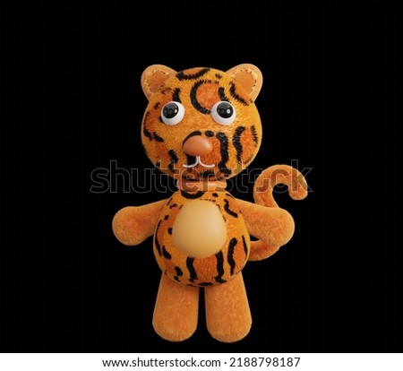 cute leopard charecter , tiger cartoon, leopard mascot 