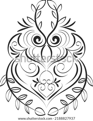 Floral Tattoo Design for print or use as poster, card, flyer or T Shirt