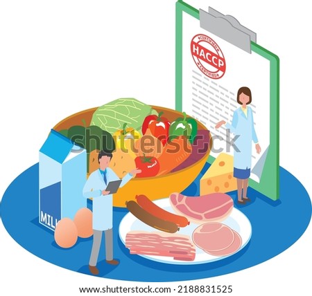Image illustration of food safety standards Royalty-Free Stock Photo #2188831525