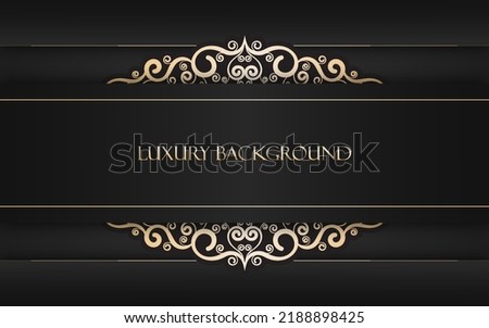 luxury background with golden floral. ornament elegant invitation wedding card, invite, backdrop cover banner. luxury style illustration design