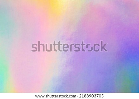 Holographic rainbow foil iridescent texture abstract hologram background Royalty-Free Stock Photo #2188903705