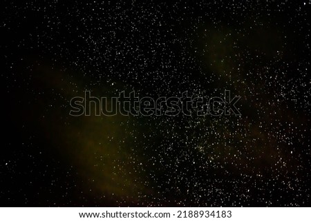 Astrophotography. Night sky and shining stars.