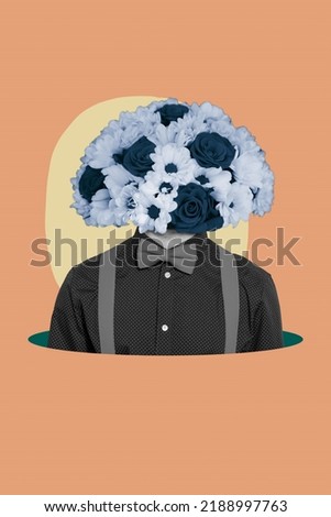 Photo cartoon comics sketch picture of funky funny guy big bunch instead of head isolated drawing background