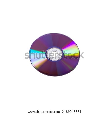 CD disk for computer isolated on white background.