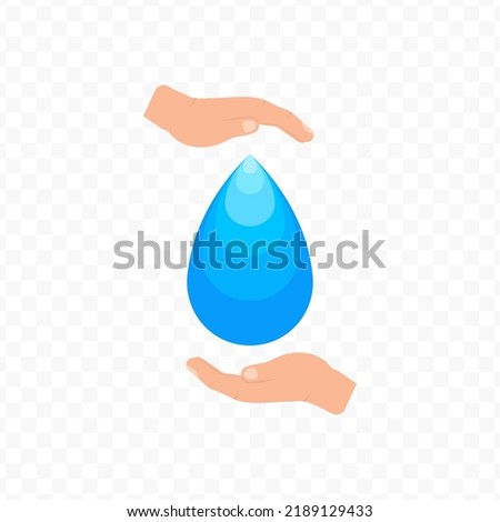 Vector illustration of caring fluid. Colorful vector for website design. Simple design with transparent background (PNG).