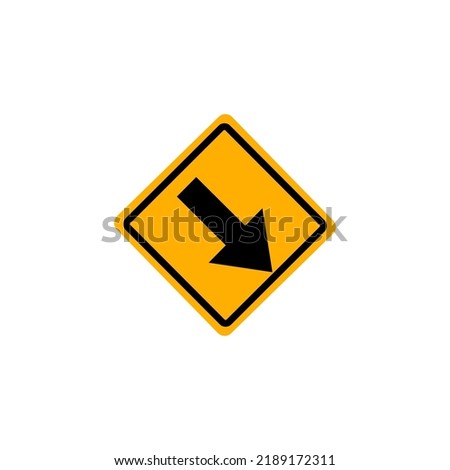 Yellow road sign . Traffic signs isolated on white background. Traffic sign vector.
