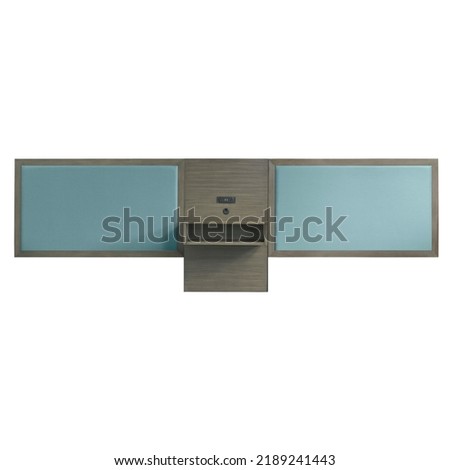 The head of bed isolated on the white background