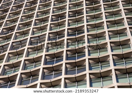 Windows of residential building in London City