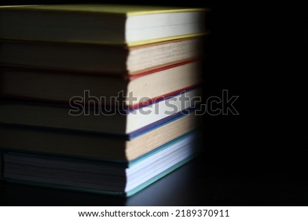rainbow book pile banned books education Royalty-Free Stock Photo #2189370911