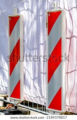 modern construction barrier in germany - photo