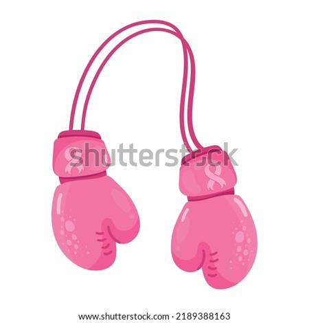 breast cancer boxing gloves icon
