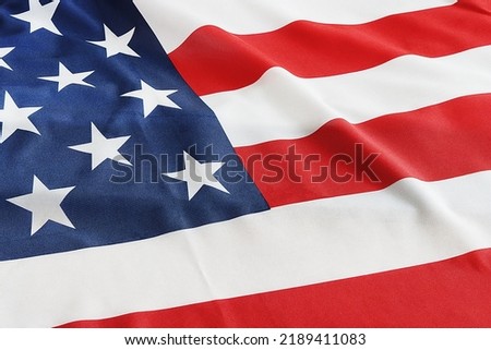 American Flag Background. Waving USA Flag