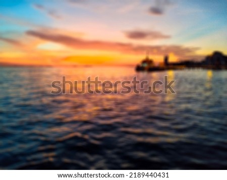 beautiful out of focus picture sunset mood