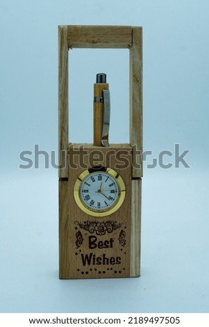 Watch and pen gift hd image on white background