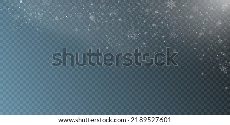 The effect of a winter blizzard. Snow top background. Template for wallpapers, web pages, posters. Snowstorm concept. Royalty-Free Stock Photo #2189527601