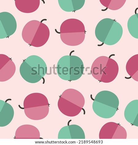 fruity vector multicolored apple pattern.