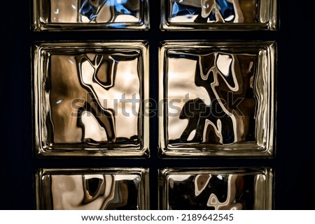 Glass Block Wall,Transparent glass block or tiled mosaic wall for background.Perfect for texture, background, or as a design element. Royalty-Free Stock Photo #2189642545