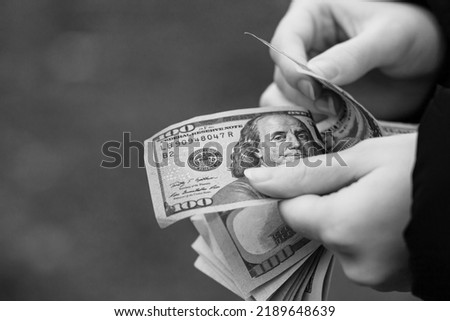 USD money. United State Dollar bill. US money, inflation and USD currency Royalty-Free Stock Photo #2189648639