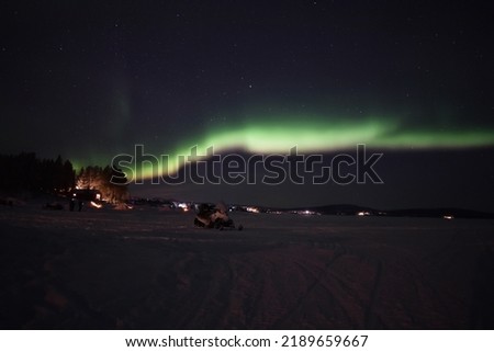 Northern Lights in Kiruna Sweden at Christmas