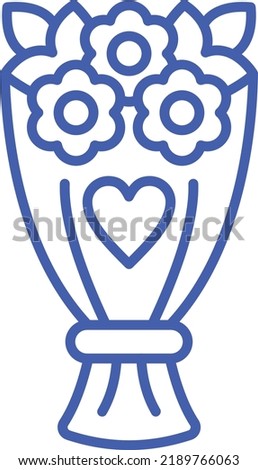 Bouquet vector icon. Can be used for printing, mobile and web applications.