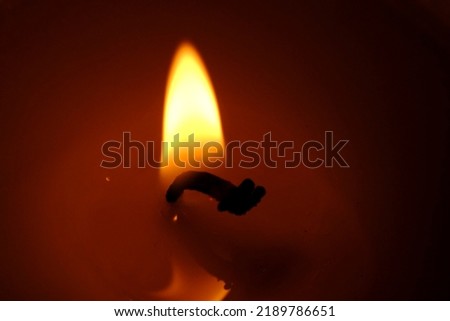 candle flame and warm light. High quality photo