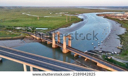An aerial view of Sheppey Crossing