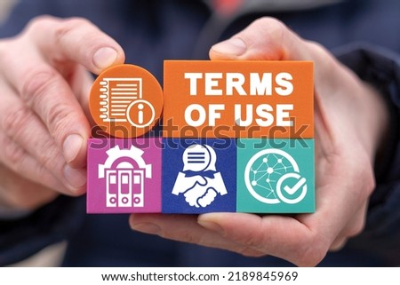 Terms of use business concept. Terms and conditions of contract. Royalty-Free Stock Photo #2189845969