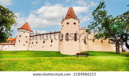 The Kezmarok Castle, historical city, Slovakia, Europe. Slovakia landscape. Kezmarok is a town in the Spis region of eastern Slovakia.