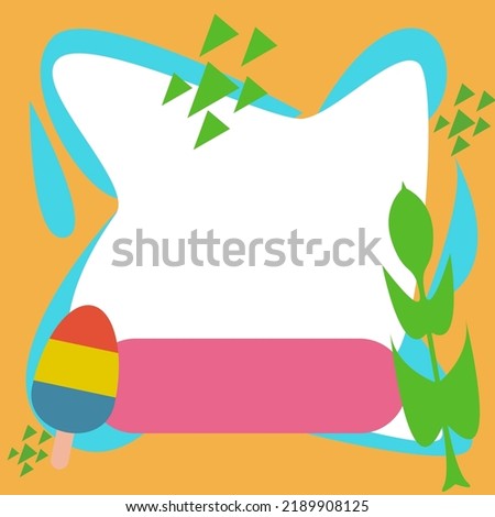 illustrator vector graphics of twibbon abstract background