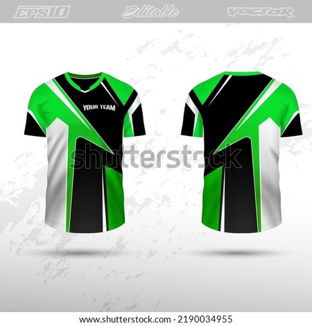 Sport apparel designs template vector editable