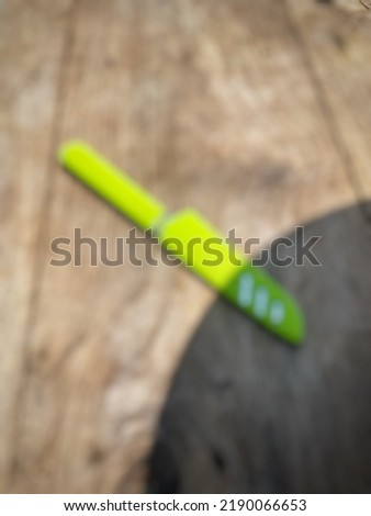 Defocused  abstract background of knife