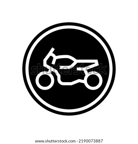 motorcycle road sign glyph icon vector. motorcycle road sign sign. isolated symbol illustration