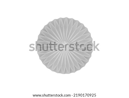 diploma ceiling lamp or wall lamps. ornate circular lamp Beautiful ornate for interior decoration of shops, buildings, houses and places. Standalone lamp and white background, no shadow. Royalty-Free Stock Photo #2190170925