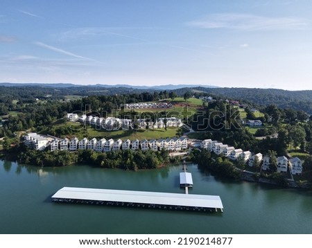 This is a picture of the beautiful condos along the Norris lake coast! 
