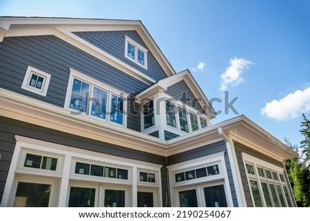 Beautiful new construction residential home incomplete in New Jersey
 Royalty-Free Stock Photo #2190254067